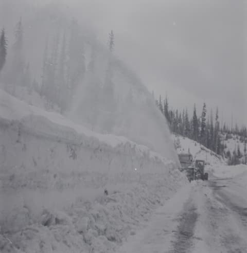 Clearing the Pass, probably the 1950s, photograph 1 of 13