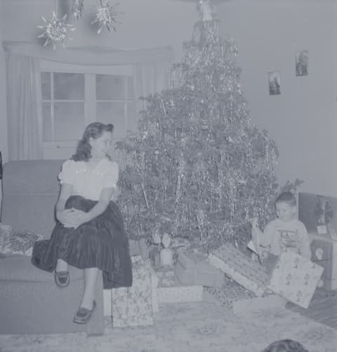 Christmas and Easter, probably the late 1940s–50s, photograph 3 of 8