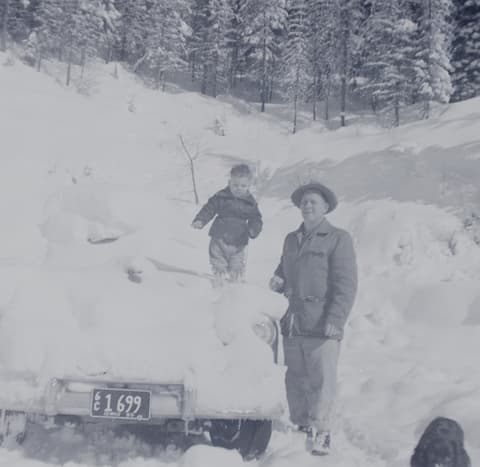 Snowbound, probably the 1950s, photograph 1 of 38