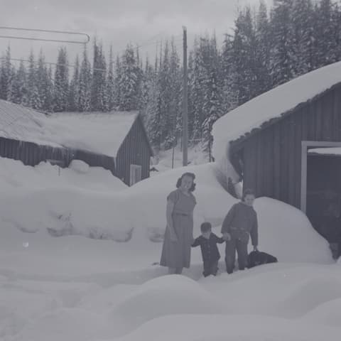 Snowbound, probably the 1950s, photograph 15 of 38