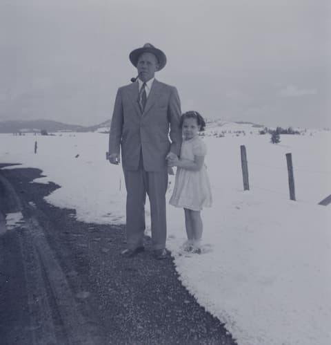 Snowbound, probably the 1950s, photograph 22 of 38