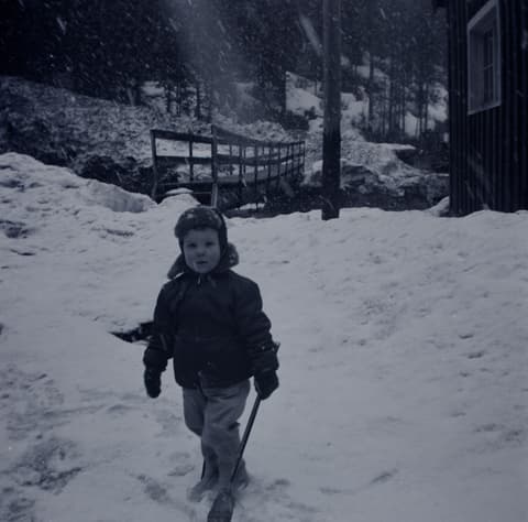 Snowbound, probably the 1950s, photograph 23 of 38