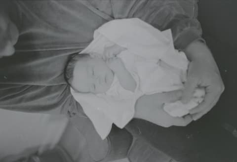 The Baby & the Puppies, October 1971, photograph 2 of 14
