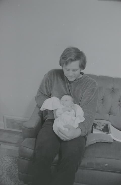 The Baby & the Puppies, October 1971, photograph 12 of 14