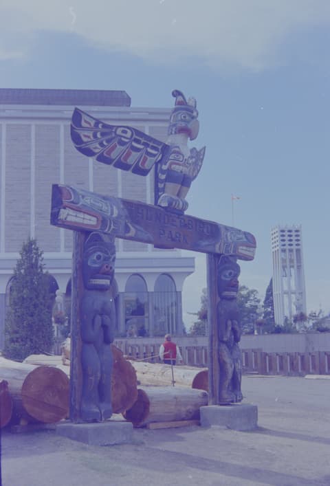 Victoria: Totems, Parliament & Butchart Gardens, September 1973, photograph 6 of 18